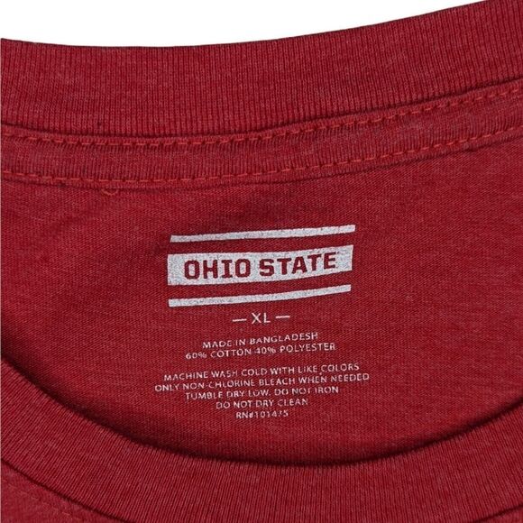 Ohio State Buckeyes Men's Red Tee SZ XL - Picture 3 of 4